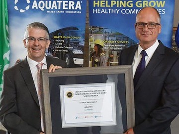 Aquatera wins the International Continuous Improvement Excellence Award for North America